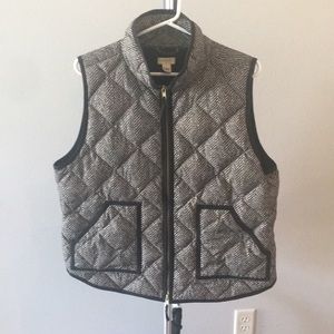 J.Crew Herringbone Quilted Puffer Vest